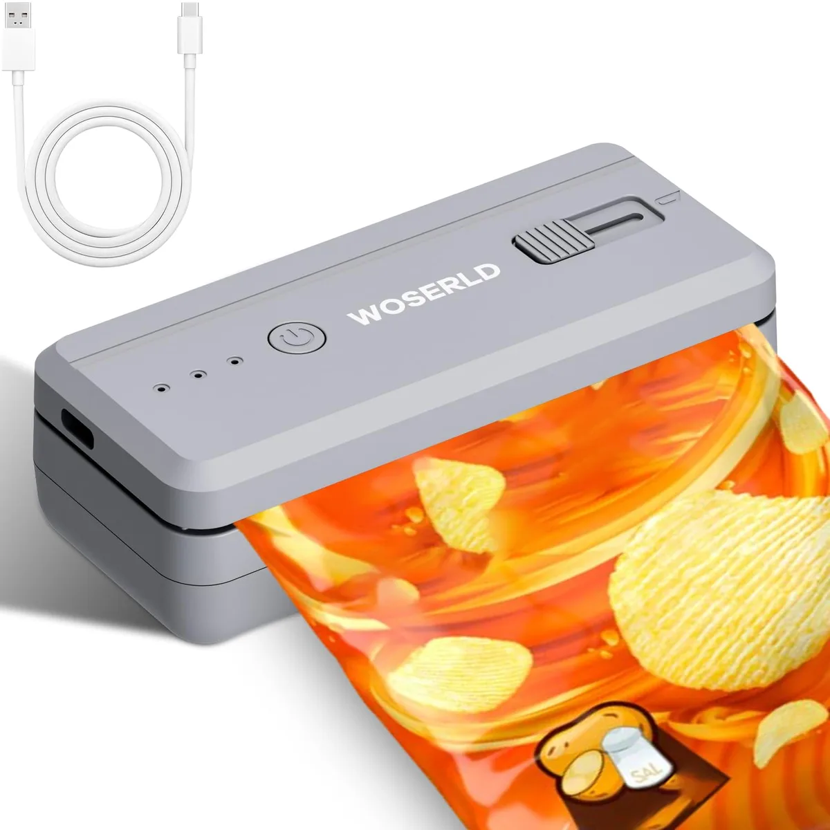FoodSaver WOSERLD Mini Bag Sealer 1300mAh Clear — product photo