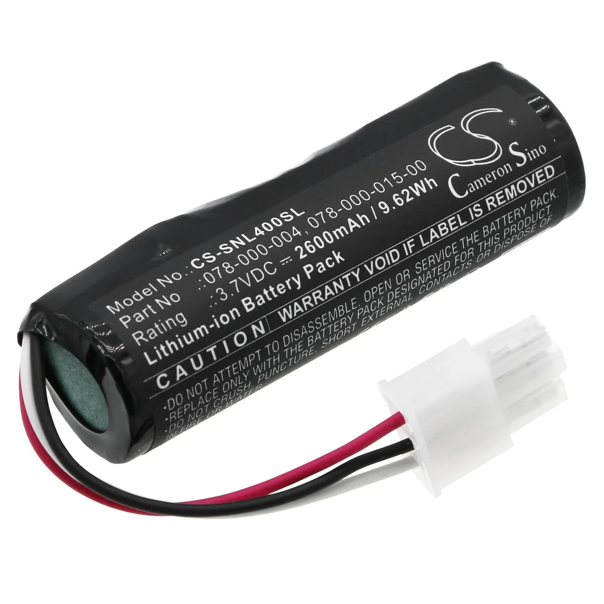 Rectangular replacement battery pack with Cameron Sino branding