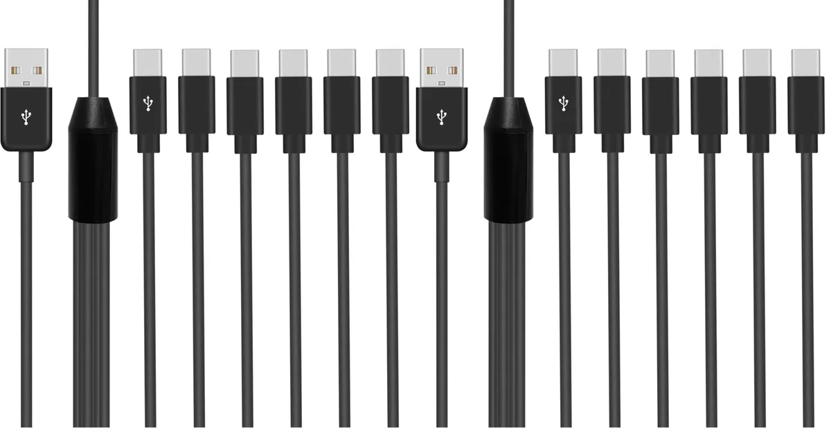 Vszerda Vszerda USB 2.0 Type-A to 6×USB-C Splitter Cable 1.5ft Pack of 2 — product photo