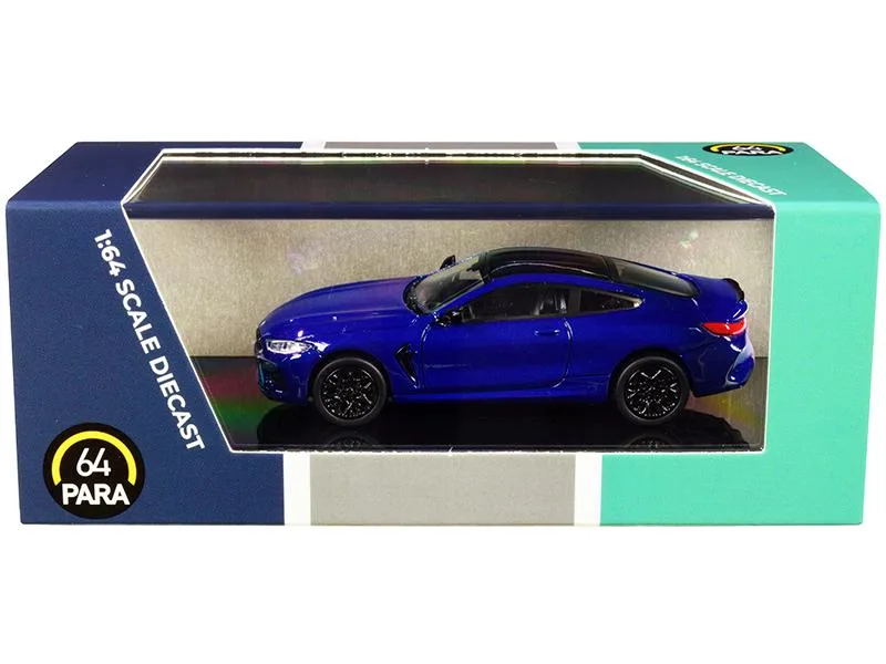 Paragon Paragon BMW M8 Coupe Marina Bay Blue Metallic Black Top 1/64 Diecast Vehicle PA-55212 — product photo