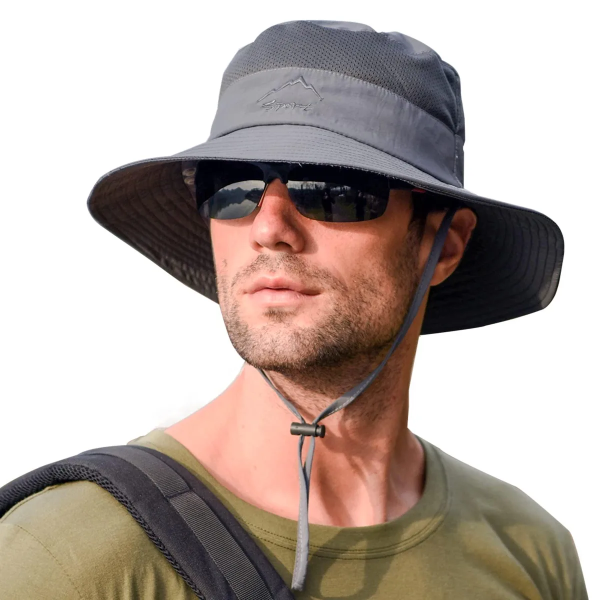 Hat 12G Black 56-61cm 3.9in Brim 3.3oz — product photo