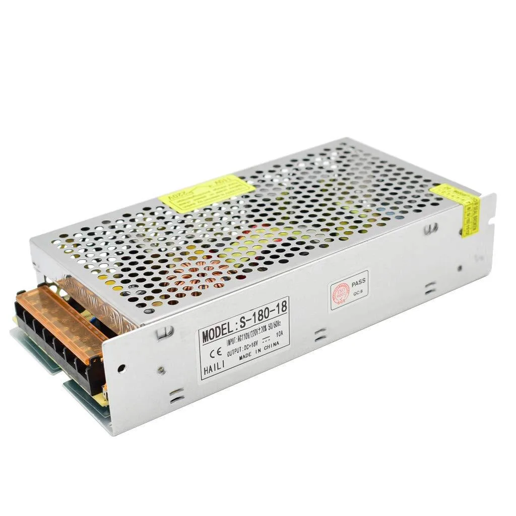 GCON GCON 18V 10A 180W Switching Power Supply AC 100-120/200-260V to DC 18V — product photo