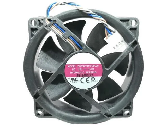 TSUJ TSUJ Kepler-C72J-OYS-0344 DC12V 0.70A DS08025R12UP239 8025 8cm 4-Wire Cooling Fan 2 in 1 accessory — product photo