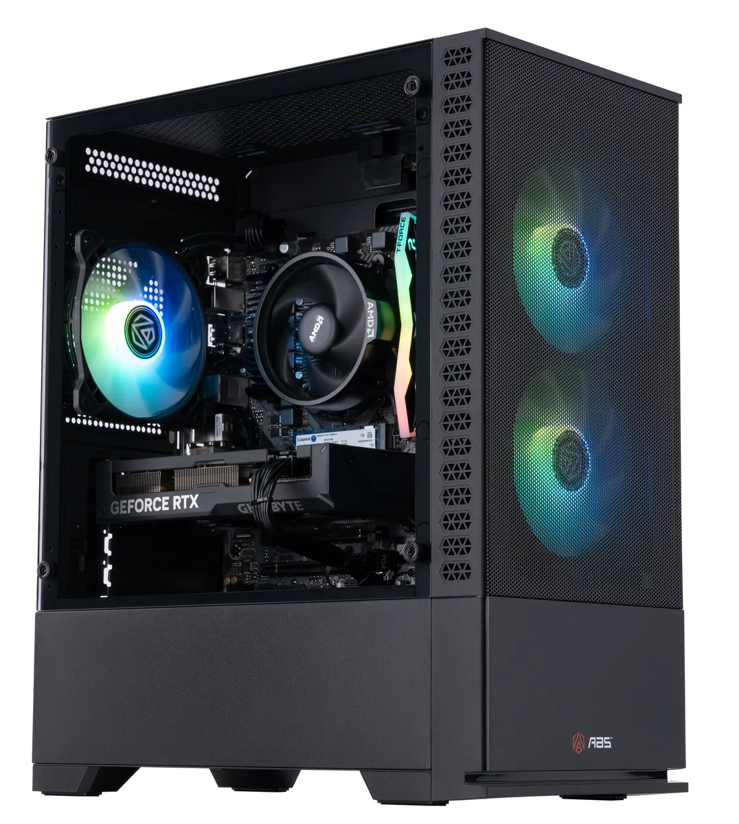 ABS ABS CR76004060ti refurbished gaming PC Ryzen 5 7600 RTX 4060 Ti 8GB 32GB DDR5 1TB NVMe — product photo