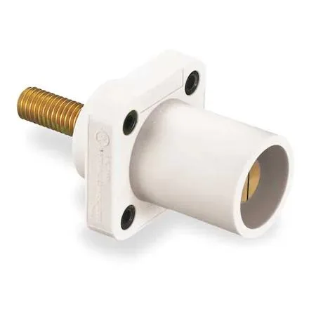 Hubbell Incorporated Hubbell Incorporated HBLMRSW Male Receptacle White Double Set Screw 400A — product photo