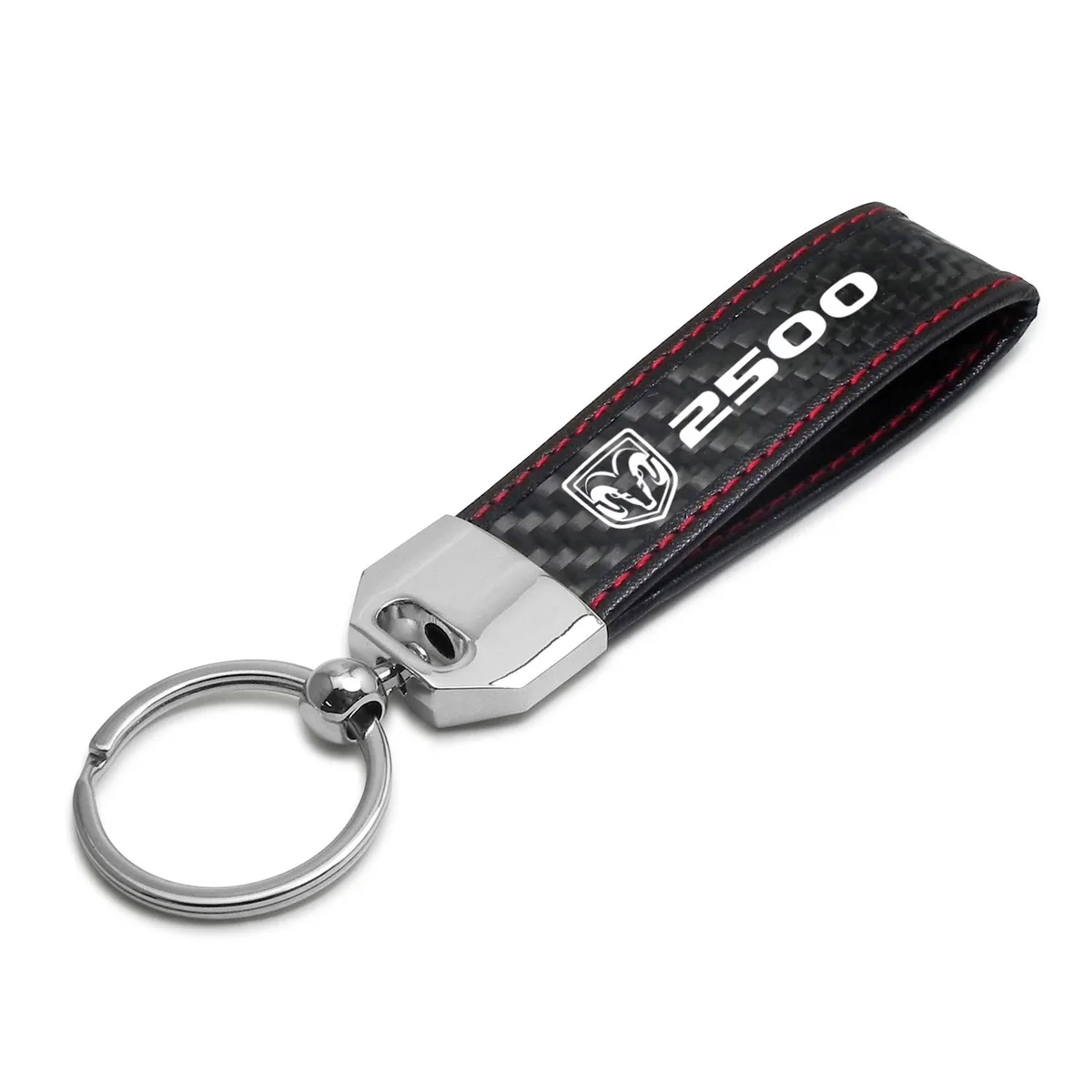 iPick Image, LLC iPick Image, LLC RAM 2500 Carbon Fiber Loop Strap Key Chain Red Stitching — product photo
