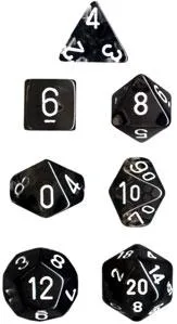 Chessex Chessex 7 Dice Set Translucent Smoke — product photo