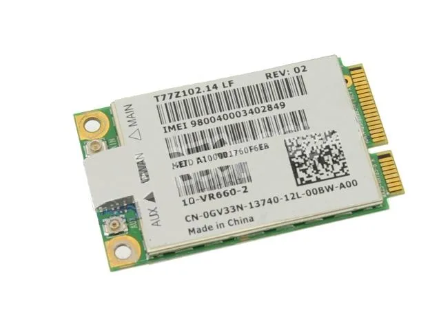 DELL DELL 5620 DW5620 Mini-PCI Express EVDO-HSPA WWAN Card GV33N — product photo