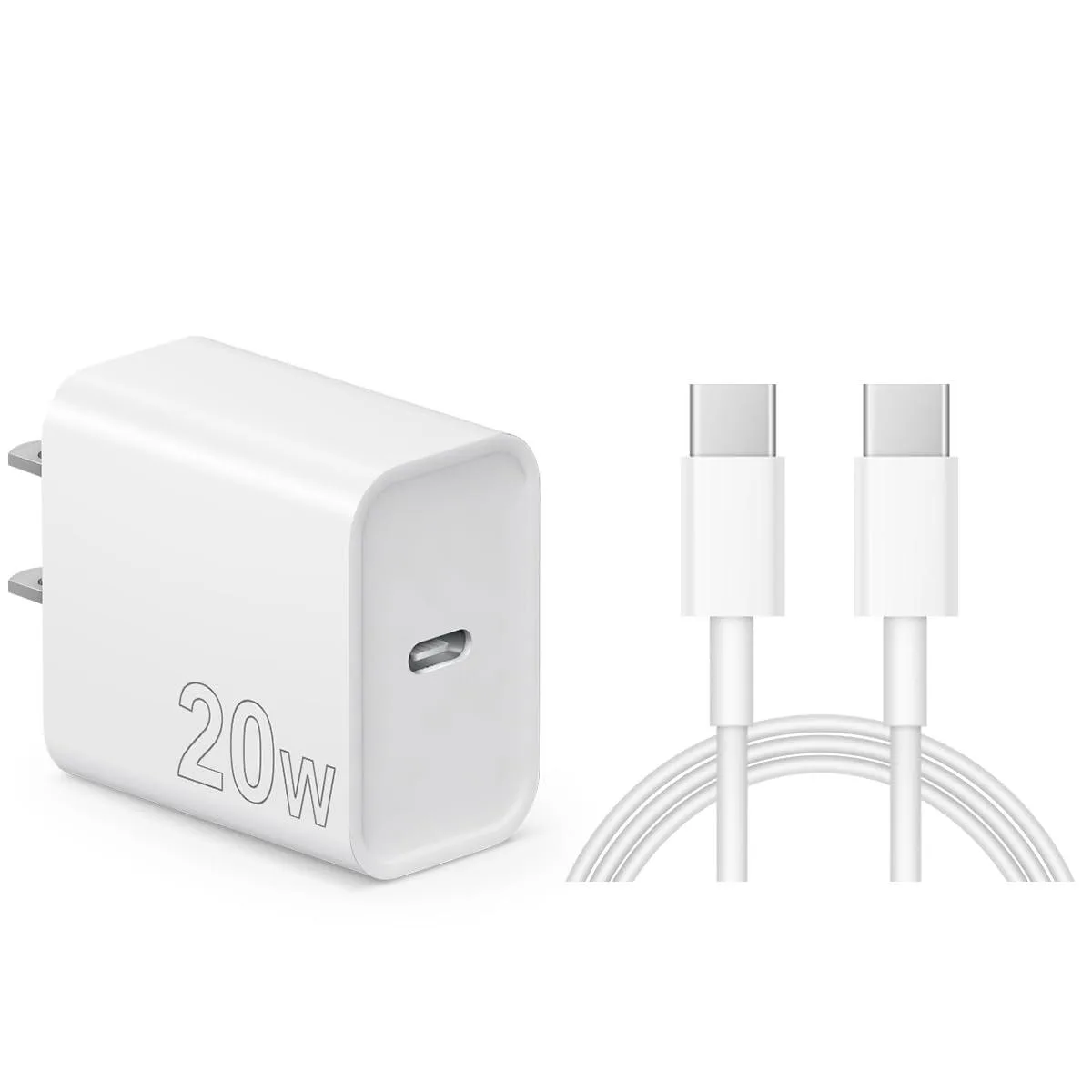 KEHIPI KEHIPI 20W USB-C Charger with 6ft Cable White 1-Pack CA-43T — product photo