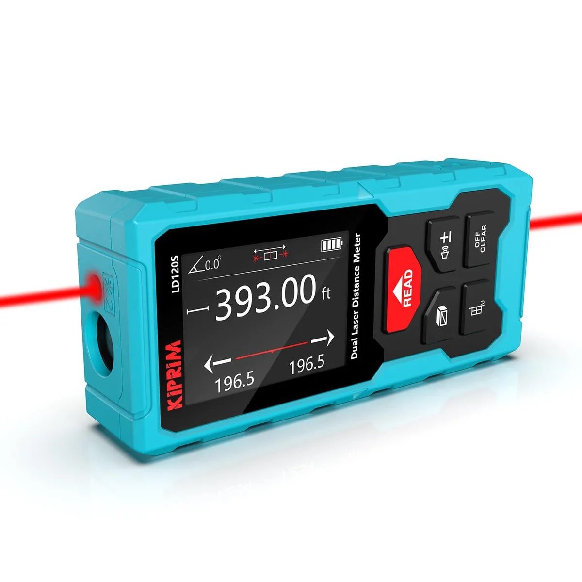  Kiprim LD120S Dual Laser Distance Measure 393ft ±2mm — product photo