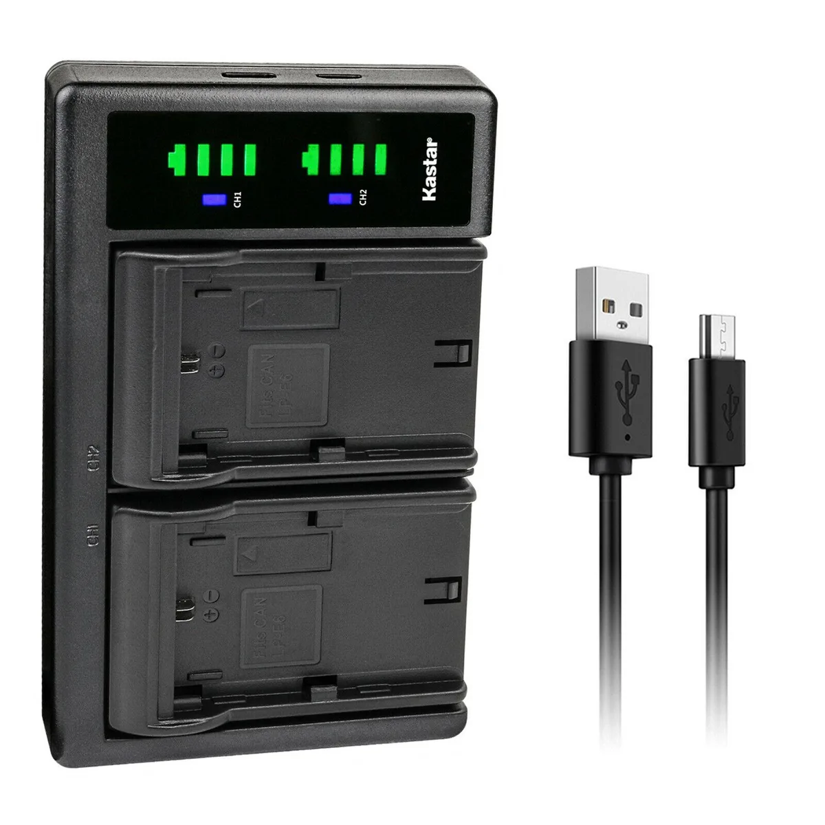 Kastar Kastar LP-E6 LTD2 Dual USB Charger for Canon LP-E6/N/NH — product photo