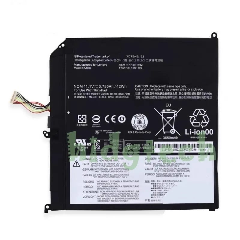 Beisite Beisite 45N1102 45N1103 laptop battery 11.1V 42Wh — product photo