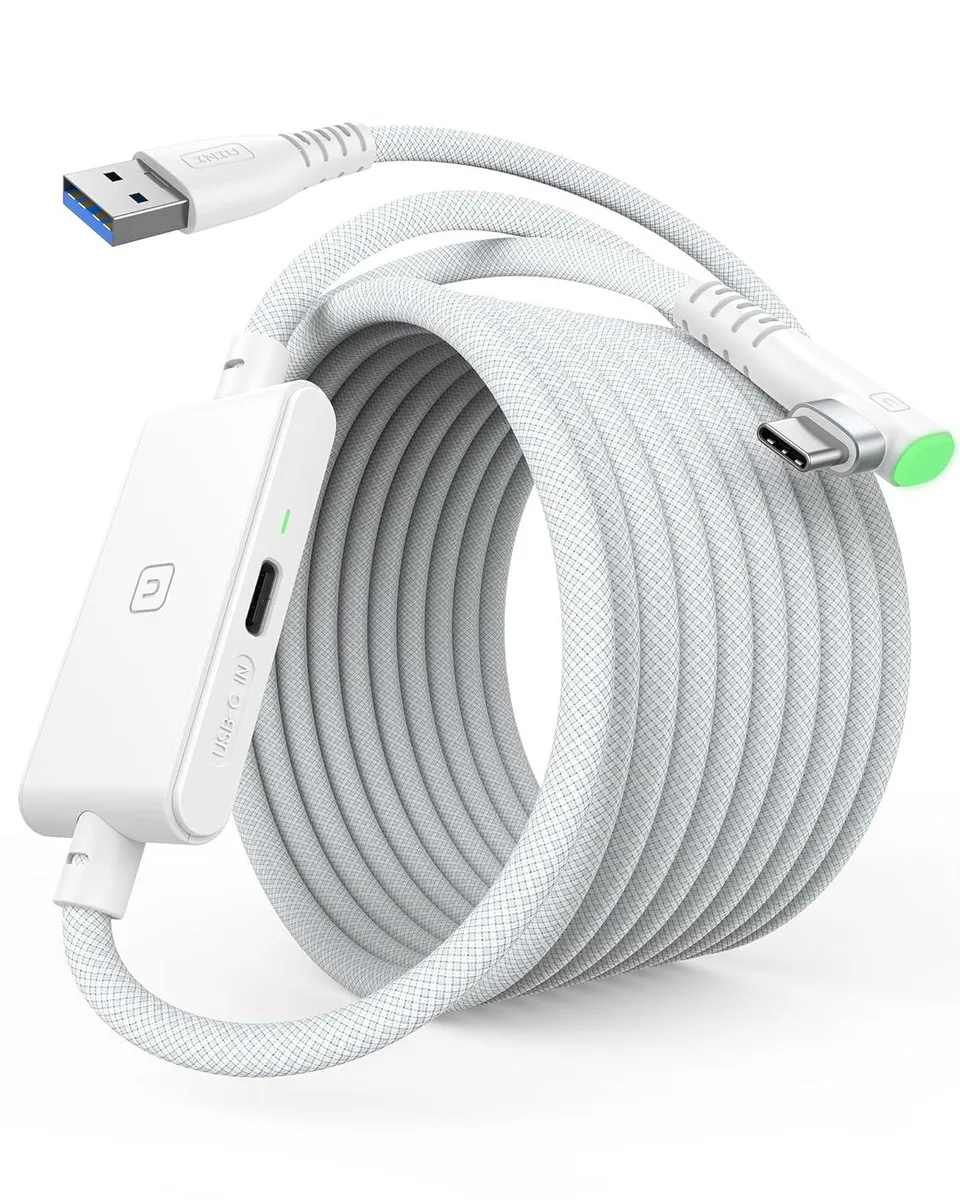 INIU INIU 16ft USB 3.0 VR Link Cable with Charging, White — product photo