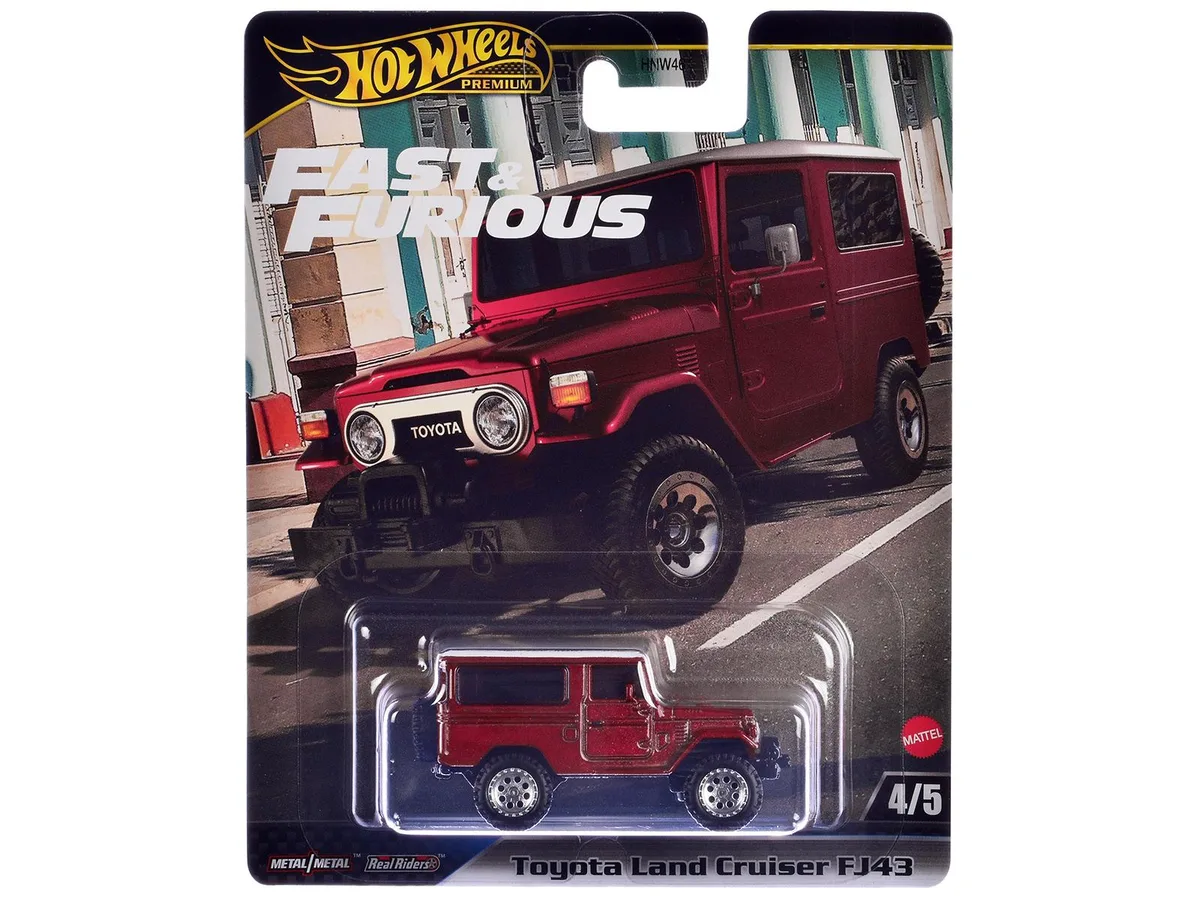 Hot Wheels Hot Wheels Toyota Land Cruiser FJ43 Red w/White "The Fate of the Furious" (2017) Diecast Car hobby collectible — product photo