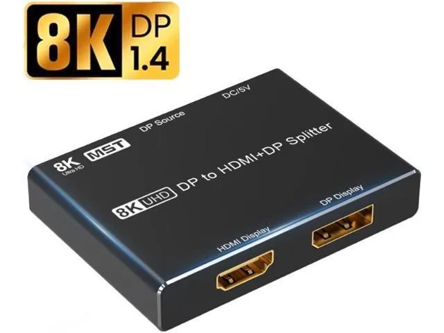 LORDWORLD LORDWORLD DisplayPort 1.4 8K DP to HDMI+DP Splitter — product photo