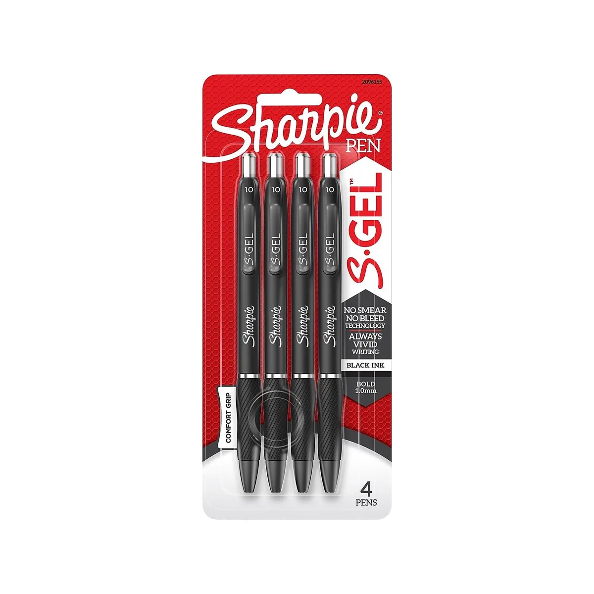 Sanford Sanford 2096155 Sharpie S-Gel Retractable Gel Pen Bold Point 1.0mm Black 4 Pack — product photo