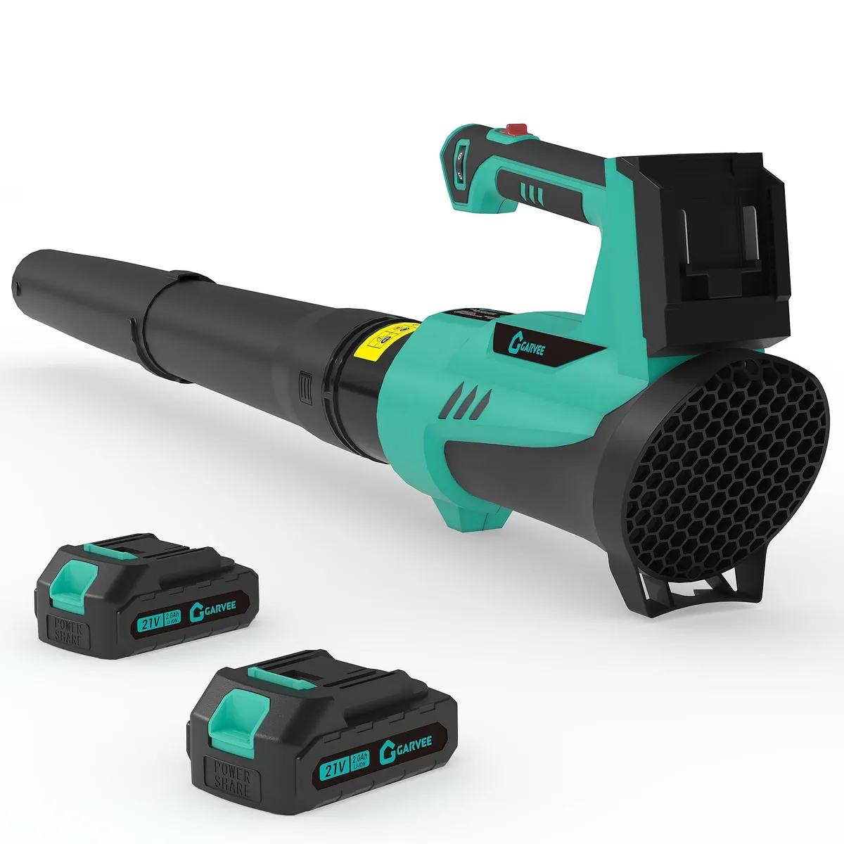  Garvee 21V 550 CFM Leaf Blower 2×2.0Ah 40 min Runtime — product photo