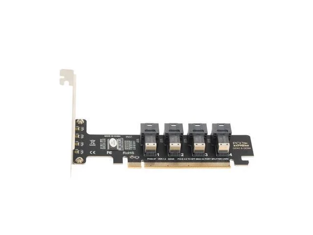 LORDWORLD LORDWORLD PCIe 4.0 x16 to 4 Port U.2 NVMe Adapter Card — product photo