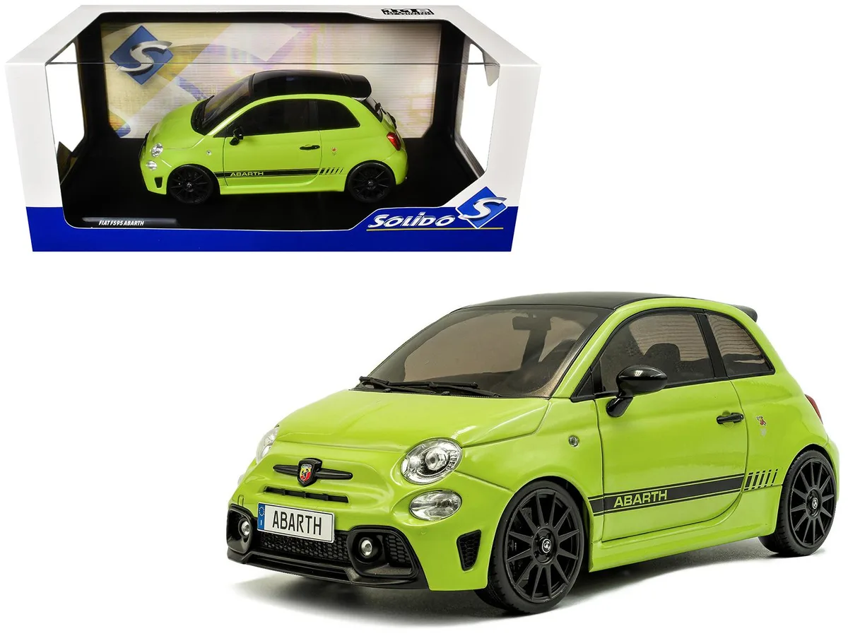 Solido Solido 2023 Fiat F595 Abarth Verde Adrenalina 1/18 Diecast Car — product photo