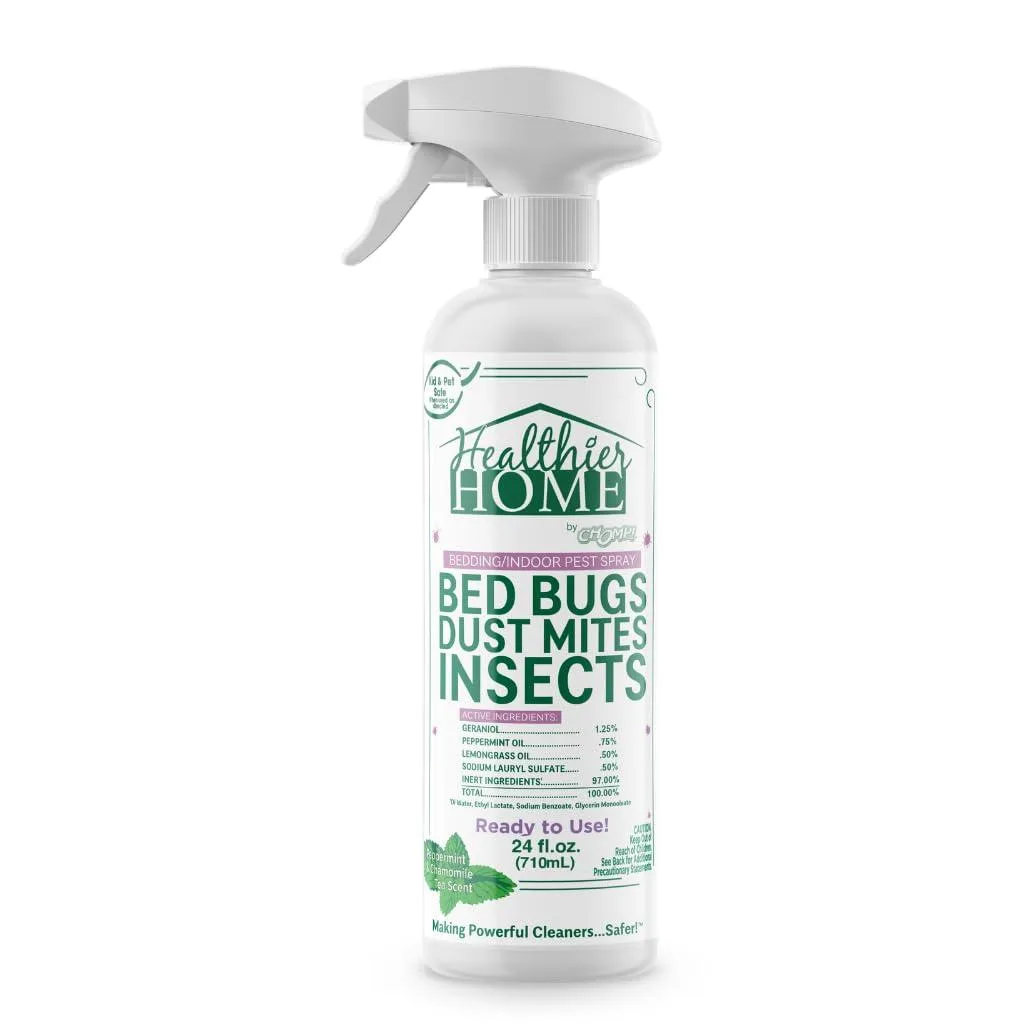 White trigger-spray bottle with green label 24 fl oz plant-based pest control