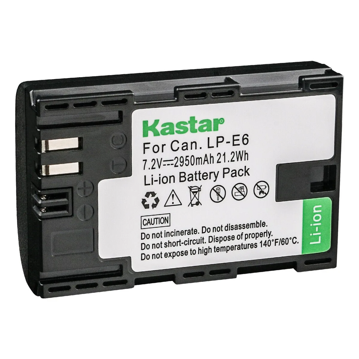 Kastar Kastar LP-E6NH Replacement Battery 2950mAh 21.2Wh 7.2V 1-Pack — product photo