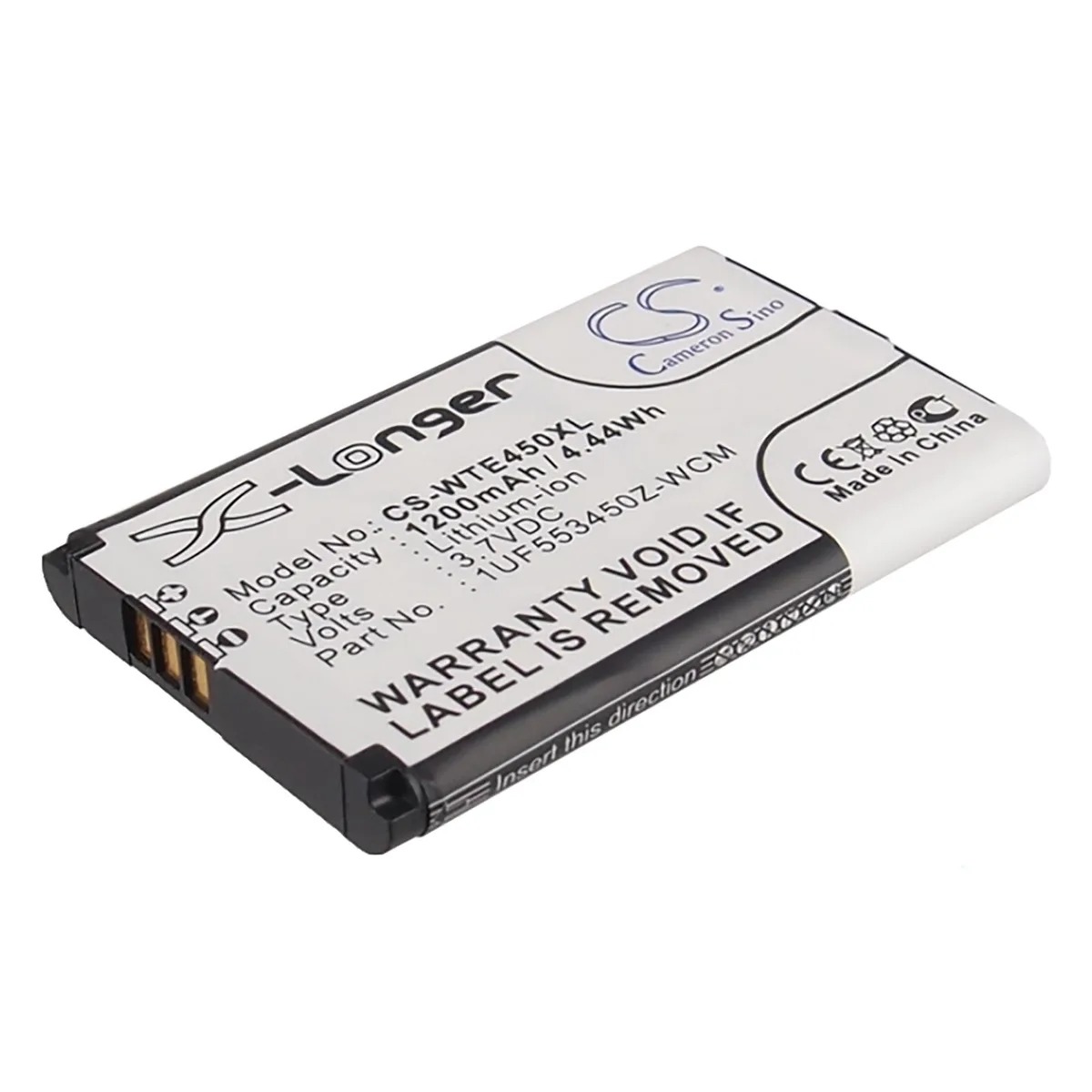 Cameron &amp; Co Cameron &amp; Co DS-CS-WTE450XL 3.7V 1200mAh Li-ion battery accessory — product photo