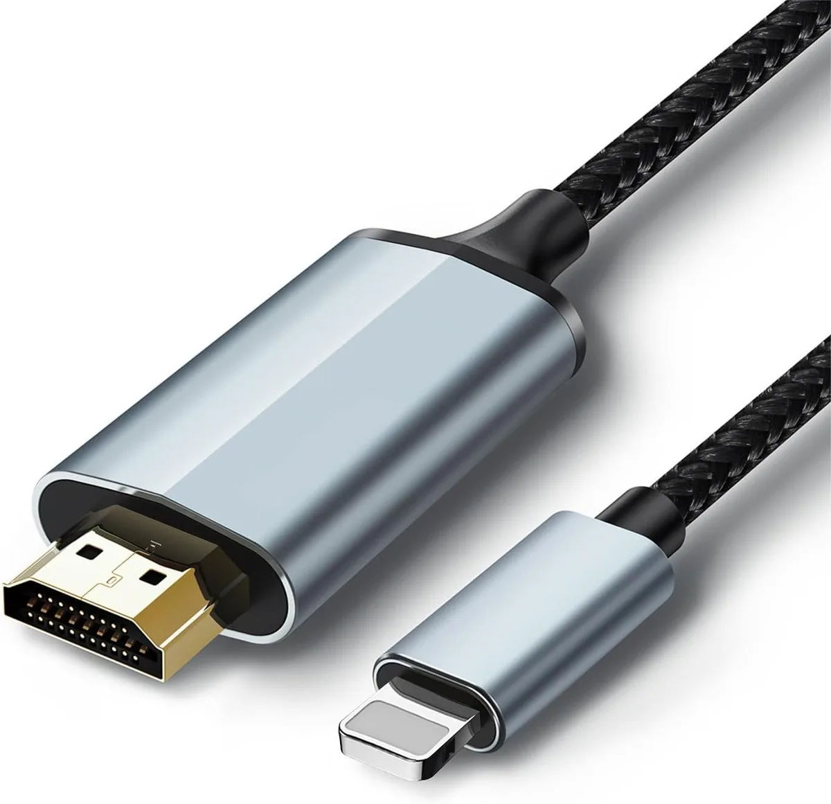 FLEANE FLEANE Lightning to HDMI Adapter 1080P 6.6FT iPhone 14 13 12 — product photo