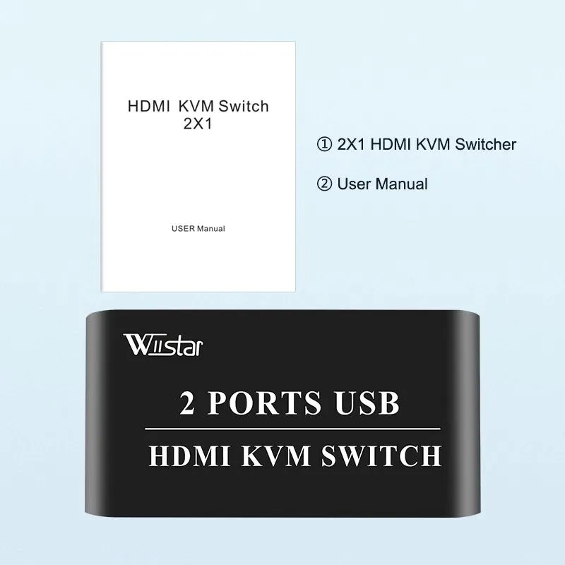 YINGHUA YINGHUA 2×1 HDMI KVM Switch USB 2.0 4K@30Hz — product photo