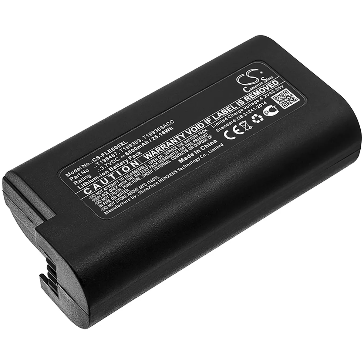 Cameron &amp; Co Cameron &amp; Co DS-CS-FLE600XL camera battery 6800mAh — product photo