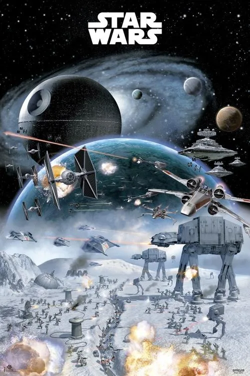 Star Wars Hoth poster on heavy paper 24 by 36 inches