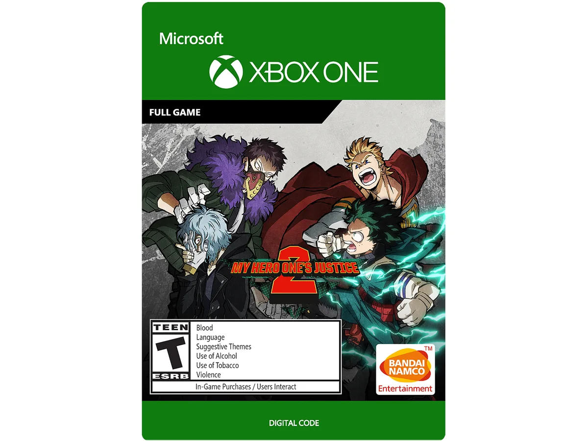 Bandai Namco Entertainment America Inc Bandai Namco Entertainment America Inc G3Q-00850 My Hero One's Justice 2 Standard Edition downloadable game — product photo
