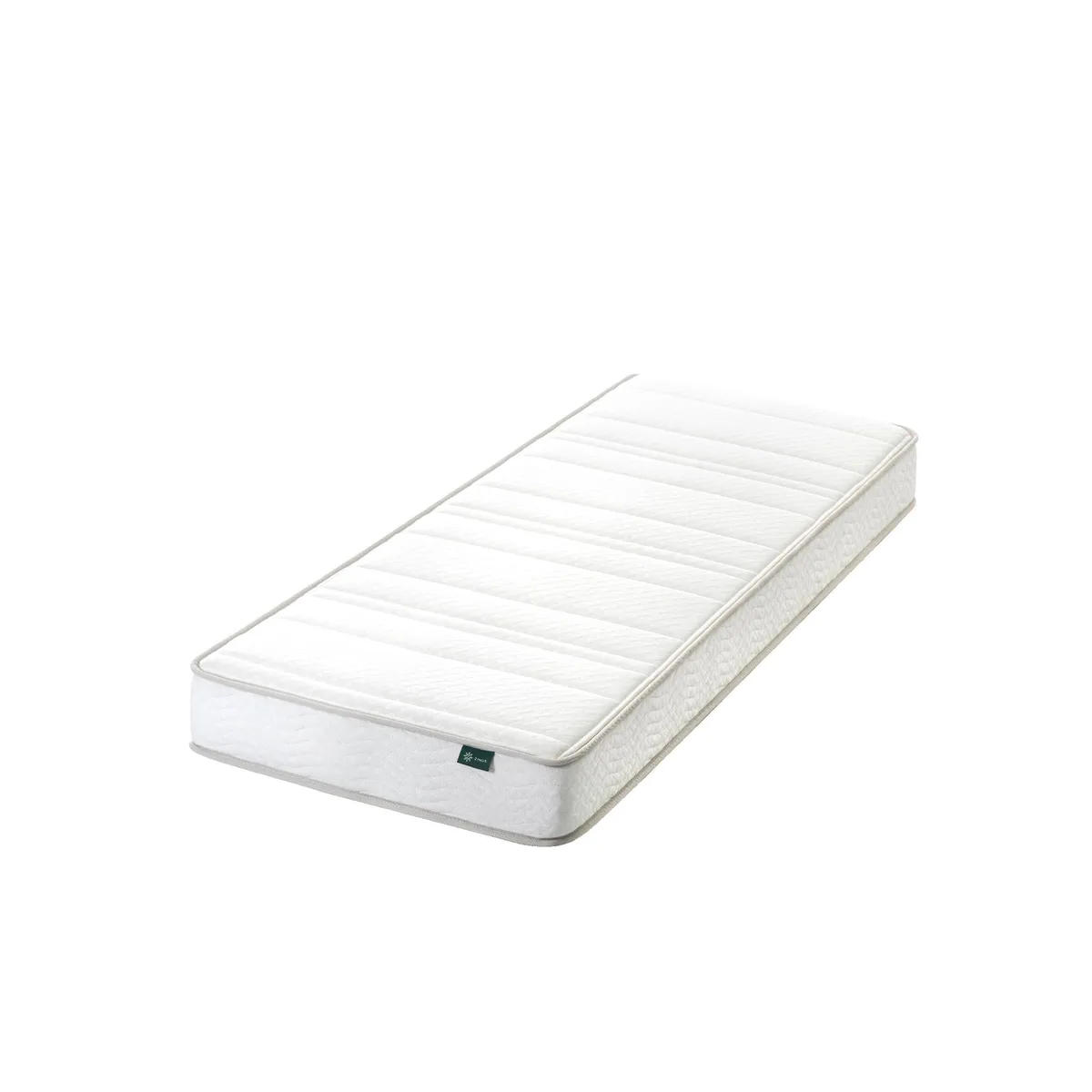 Narrow twin hybrid mattress, 75 by 30 inches, 6 inch profile, medium feel, polyester cover