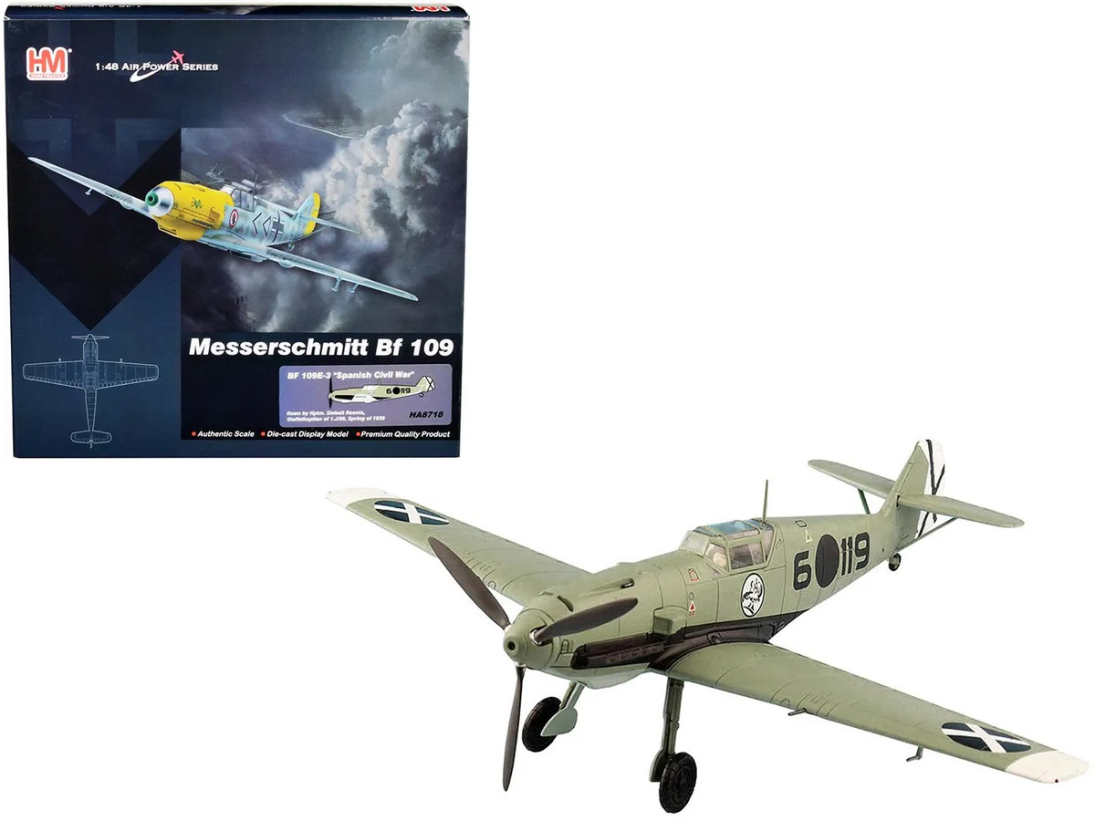Hobby Master Hobby Master Messerschmitt BF 109E-3 Spanish Civil War 1939 1/48 Diecast — product photo