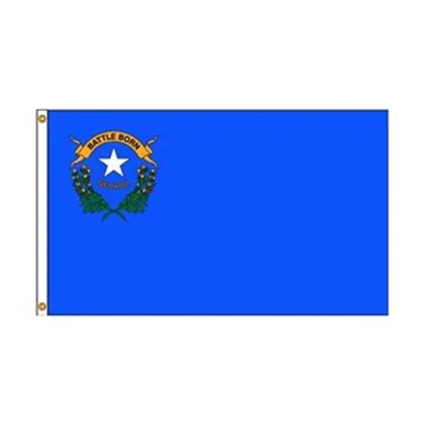 Nevada state flag 5 by 8 feet nylon with header and grommets