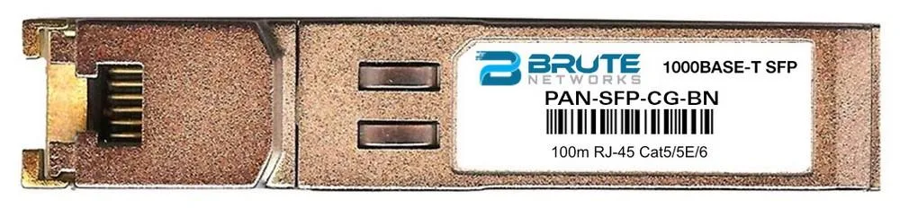 Brute Networks Brute Networks PAN-SFP-CG 1000BASE-T 100m RJ45 SFP transceiver — product photo