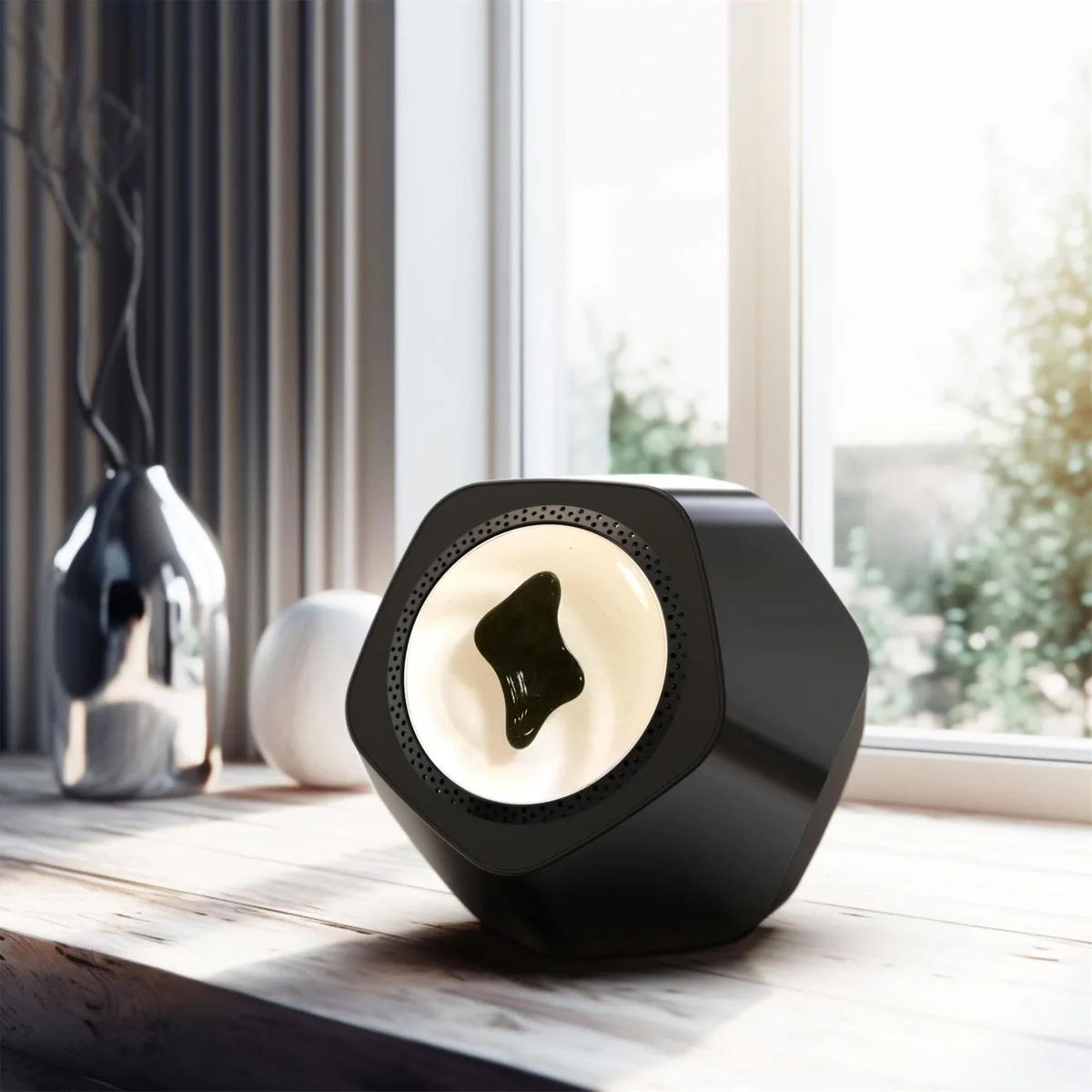 NO. NO. Ferrofluid Sound Visualizer Bluetooth Portable Speaker 10W Black — product photo