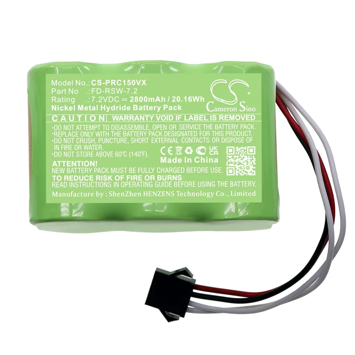  FYIOGXG Battery for Pyle PUCRC15/15BAT/17 2800mAh 7.2V — product photo
