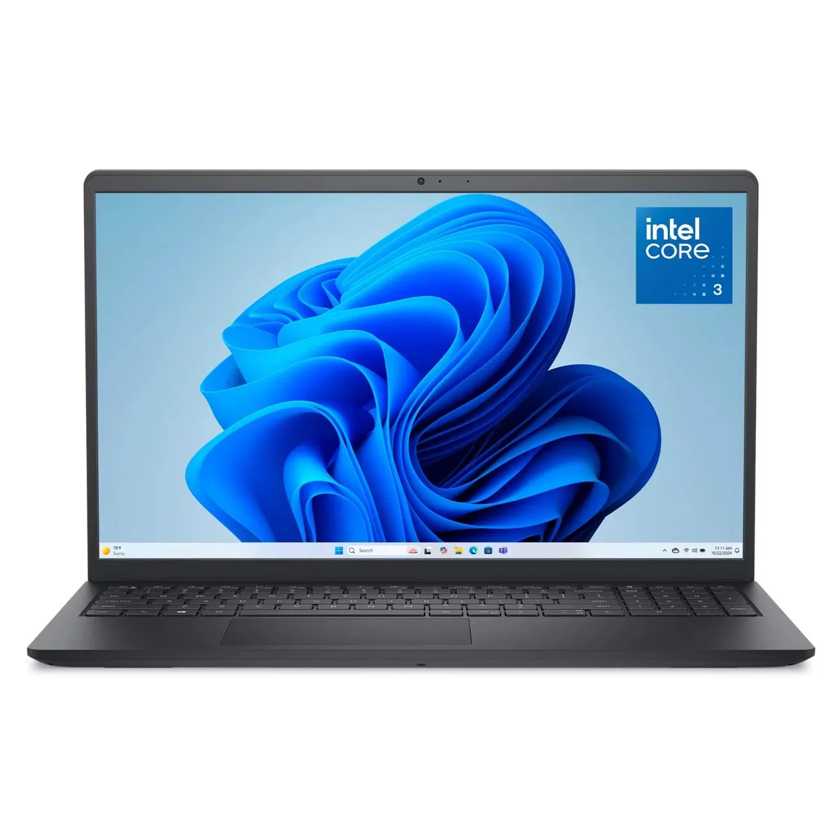 DELL DELL 15 DC15250 laptop 15.6" FHD 120Hz Intel Core 3 100U 8GB DDR5 512GB SSD Black — product photo