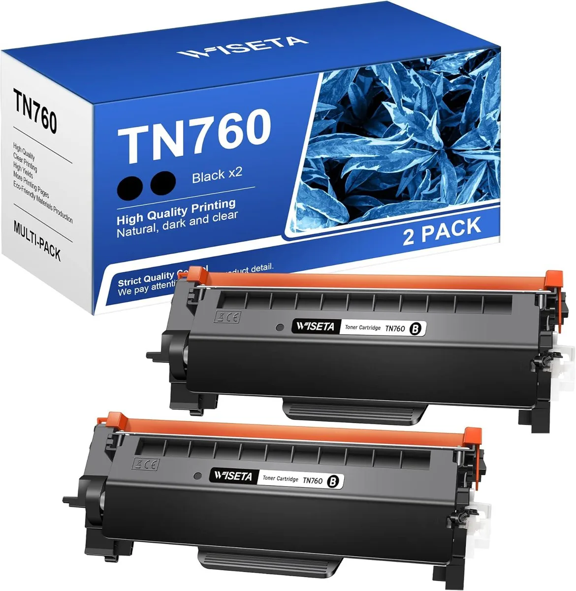 NuoTo NuoTo TN760 TN730 Compatible Toner Cartridge 2 Pack Black 3000 Pages — product photo