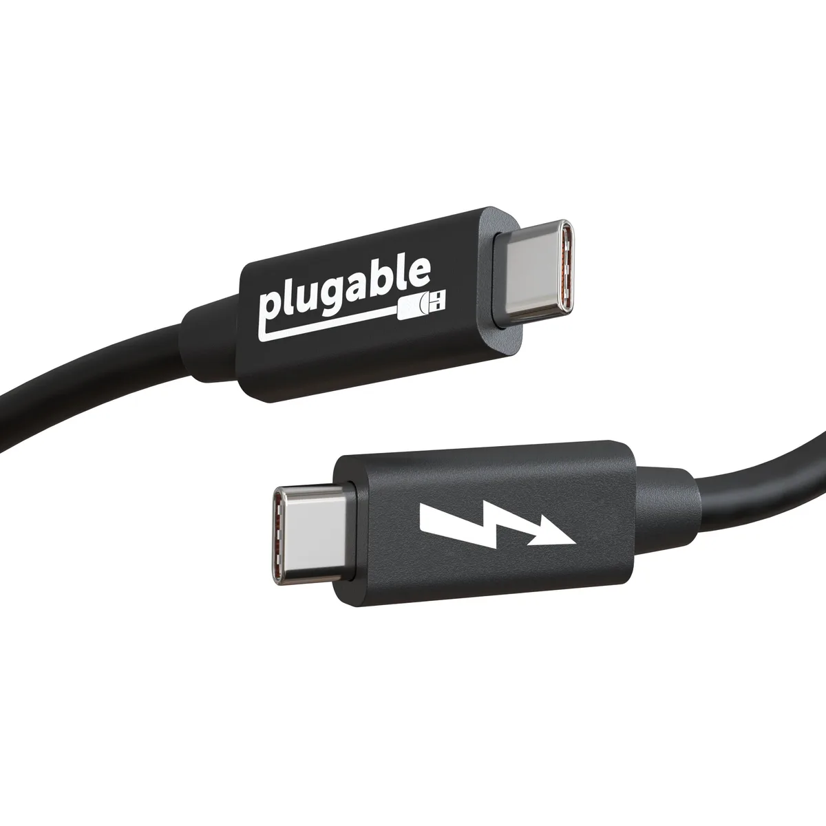 Plugable Thunderbolt transfer cable, USB-C to USB-C, 6.6 ft