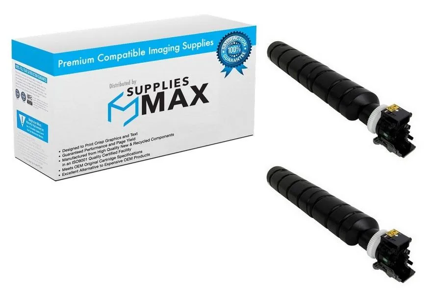 SuppliesMax SuppliesMax TK-8529K Black Toner Cartridge 2 Pack 25000 Pages — product photo