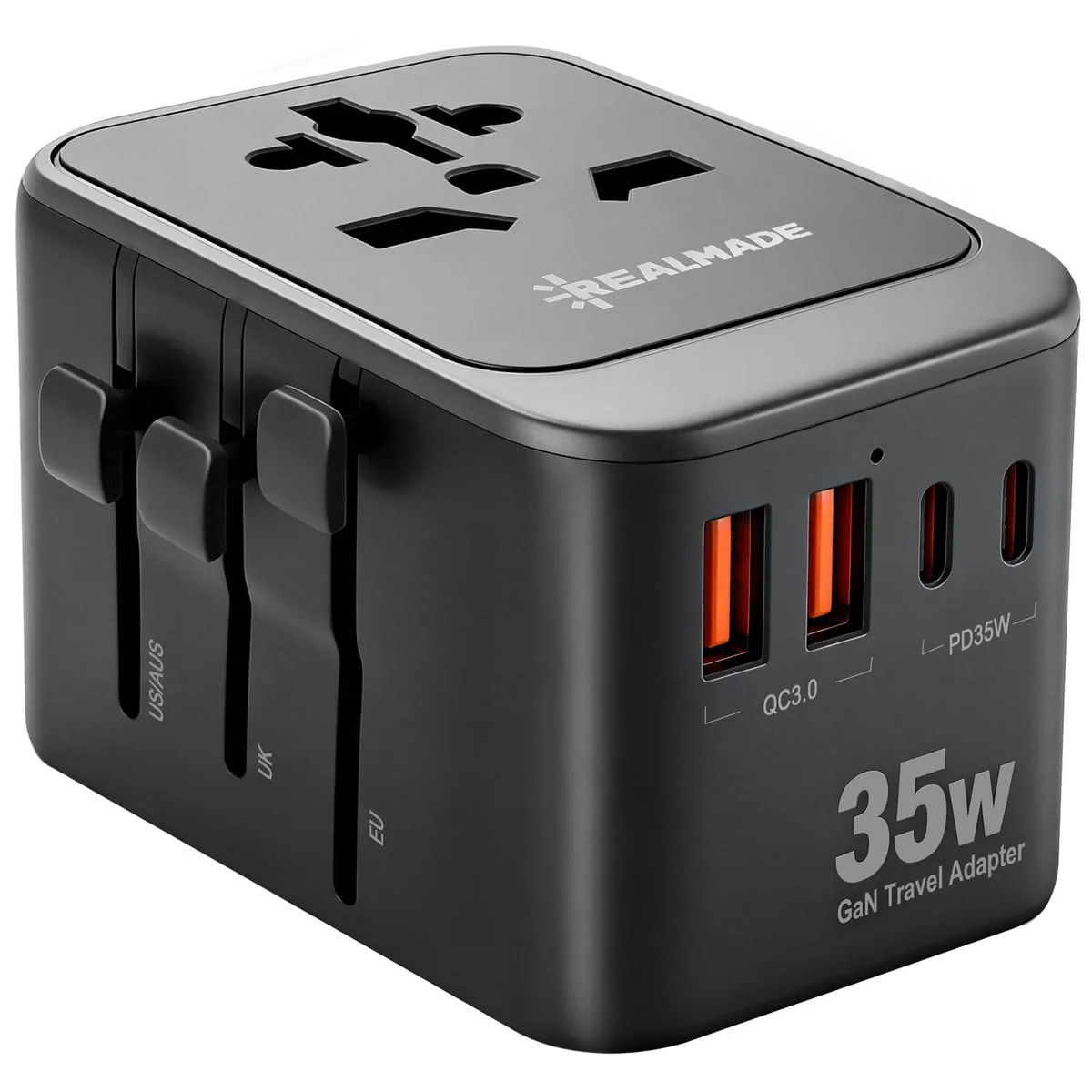  DELL Y439C 35W PD 5-Port Travel Adapter Black — product photo