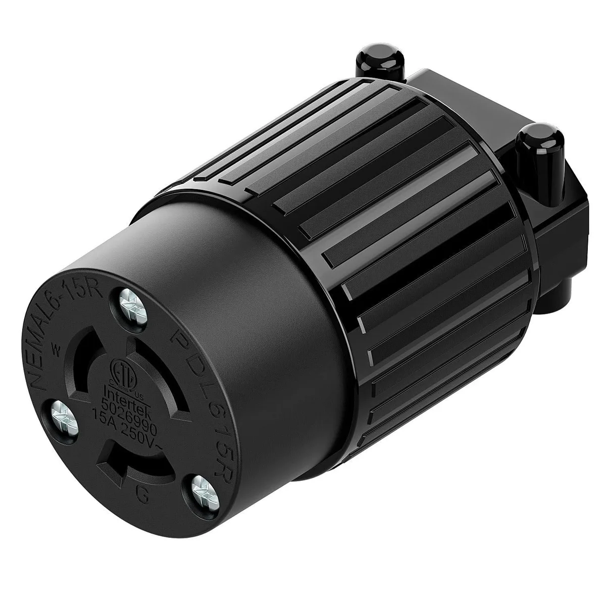 LORDWORLD LORDWORLD NEMA L6-15R Twist Lock Receptacle 15A 250V Black — product photo