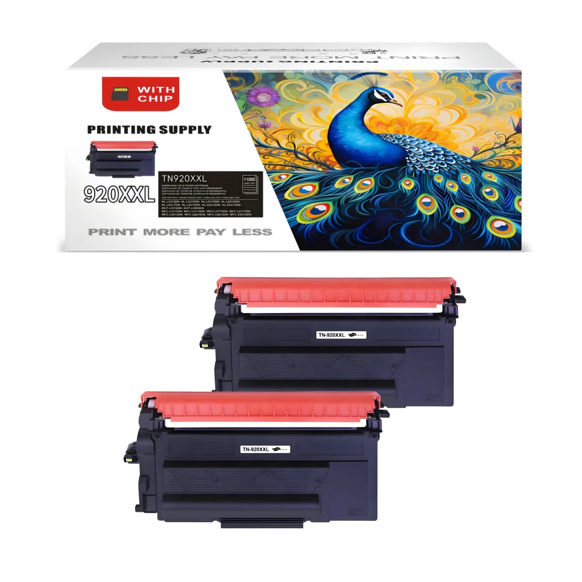Aster Graphics Inc Aster Graphics Inc 2 PK Compatible TN920XXL Black Toner Cartridge — product photo