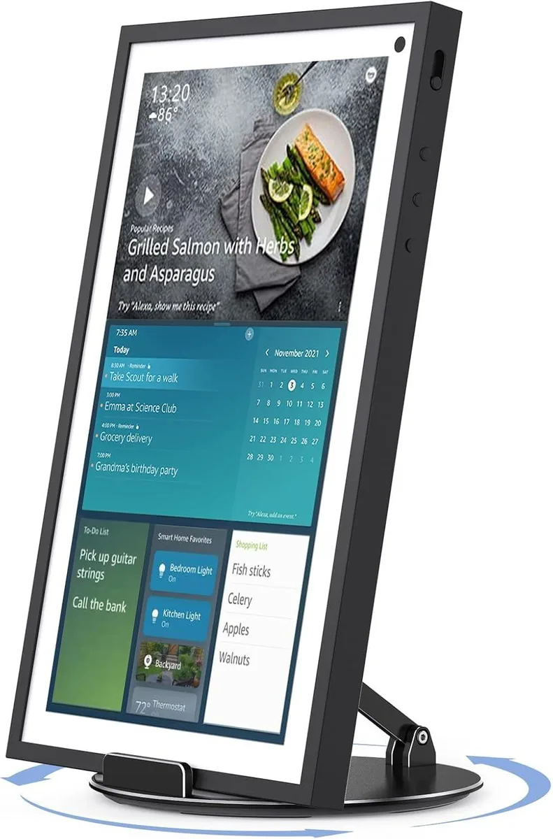 MCHOSE MCHOSE Swivel Tilt Stand for Echo Show 15 15.6 and Tablets up to 18 inch 360 Rotating Base Black — product photo