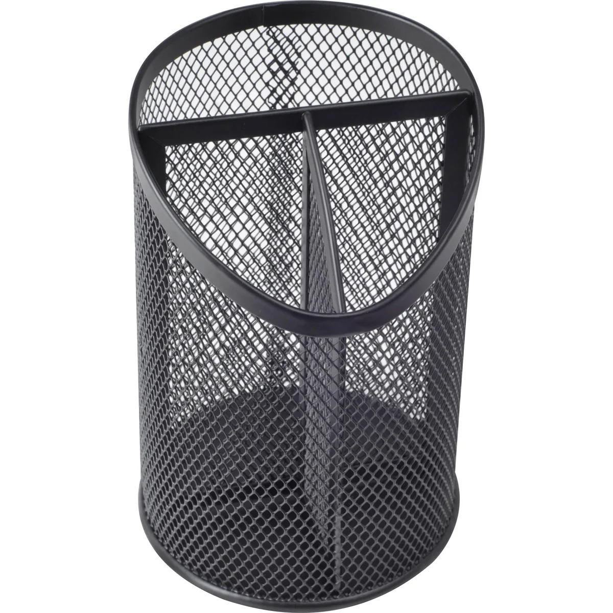 Lorell Lorell LLR84140 Pencil Cup Divided Black office furniture — product photo