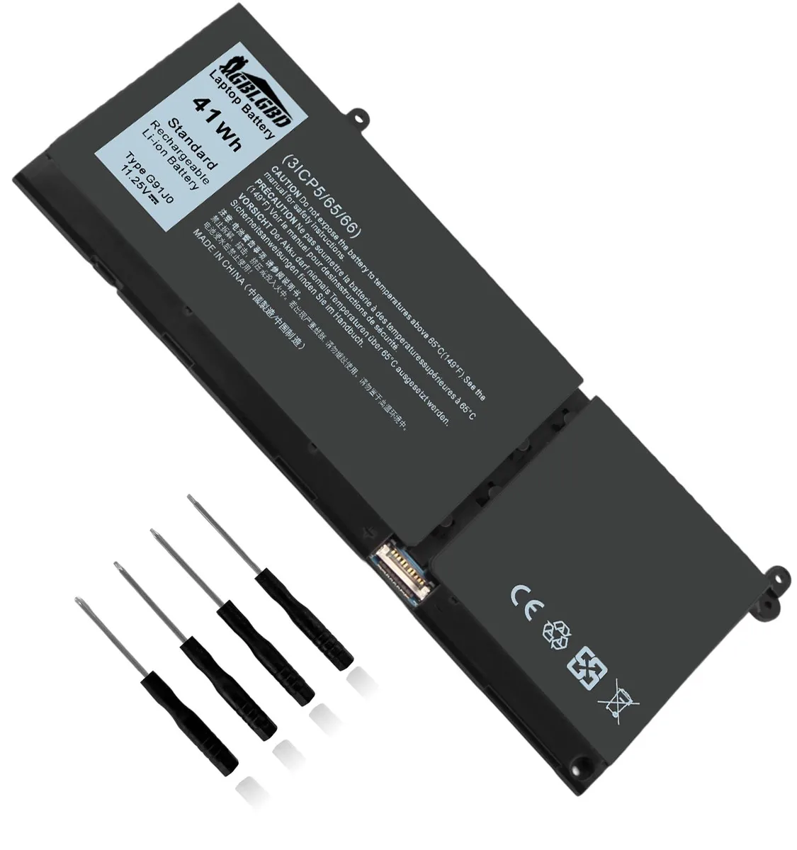  Dell G91J0 41Wh 3-Cell Laptop Battery — product photo