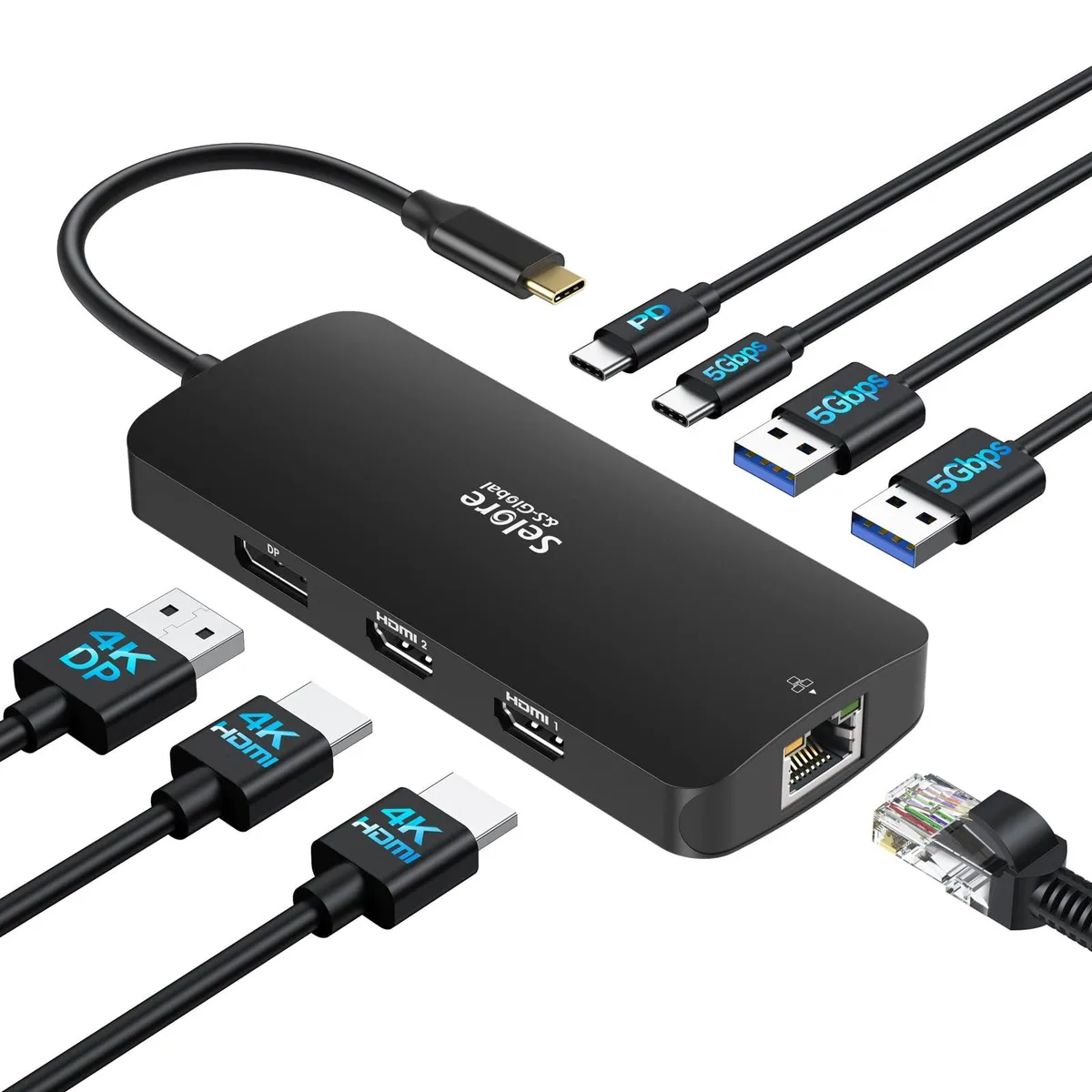 Selore&S-Global Docking Station 100W PD Black — product photo
