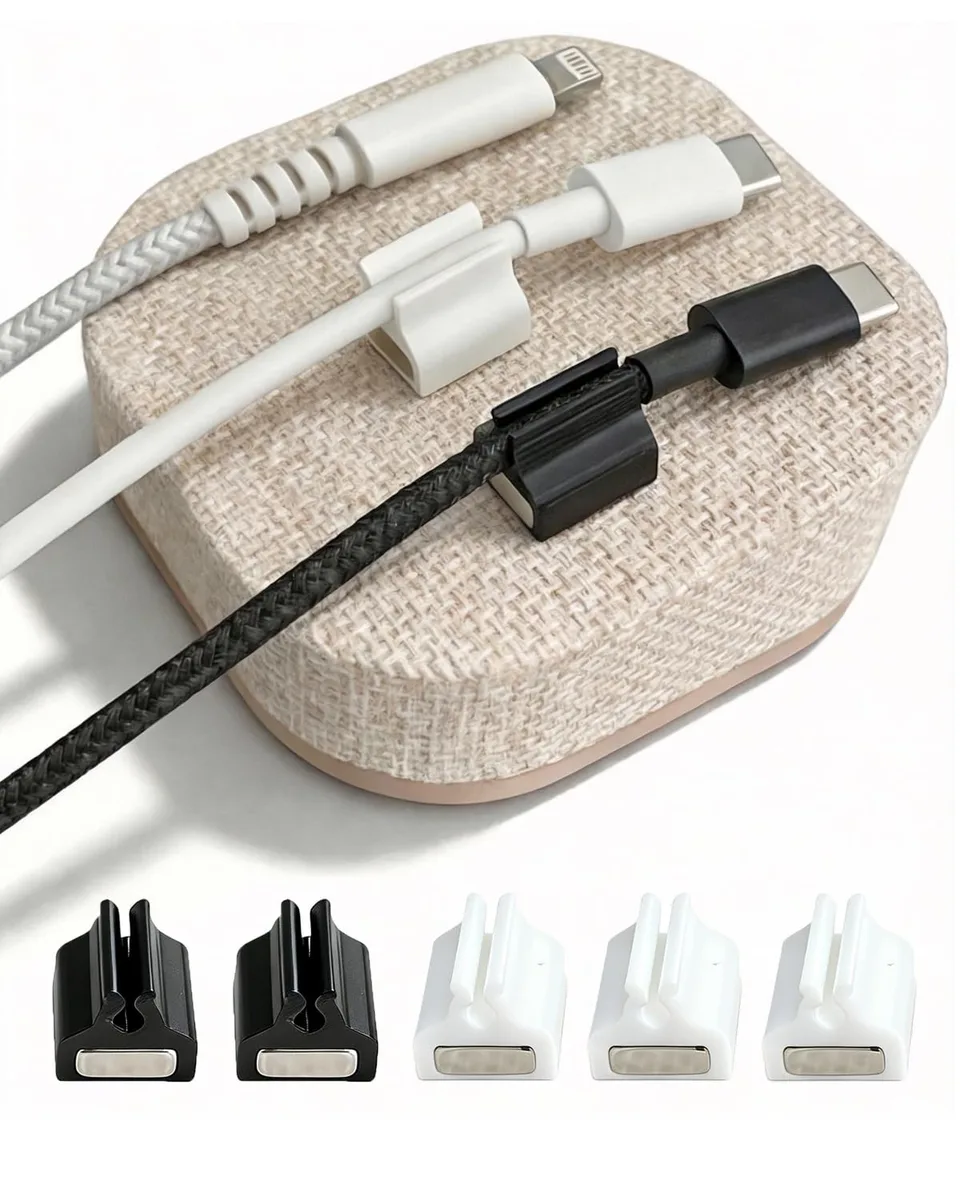  Brolena Magnetic Cord Holder Beige 5 Clips 3.15in — product photo