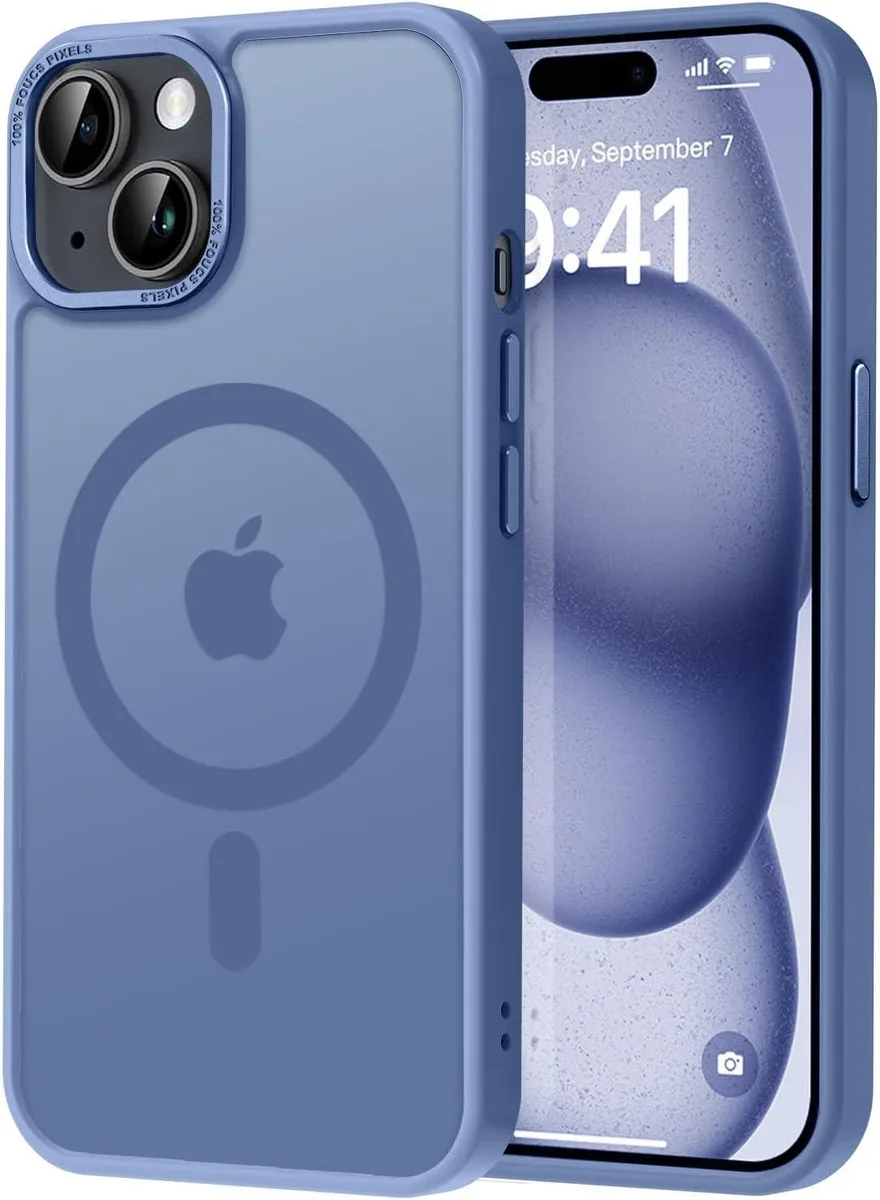 TAURKENAM TAURKENAM iPhone 15 Plus 6.7" Magnetic Case Light Blue — product photo